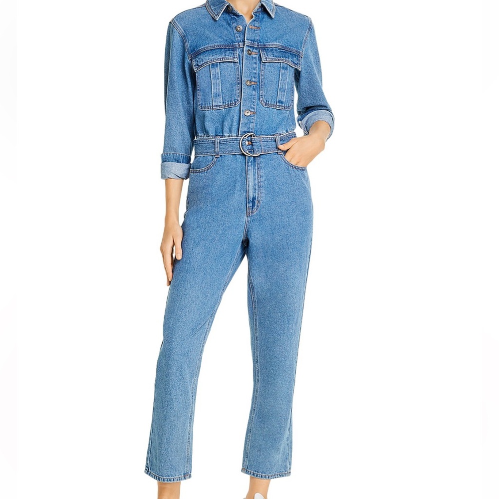 Bardot Women's Blue Denim jumpsuit